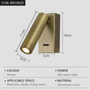 Axyaa LED Wall Lamp Rotating Reading Light for Bedroom Hotel Living Room