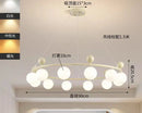 Axyaa White Glass Metal LED Chandelier: Modern Kitchen & Bedroom Pendant Lamp