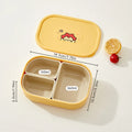 Axyaa Kids Lunch Box: 3 Grids, Detachable, Microwave Safe Bento Container