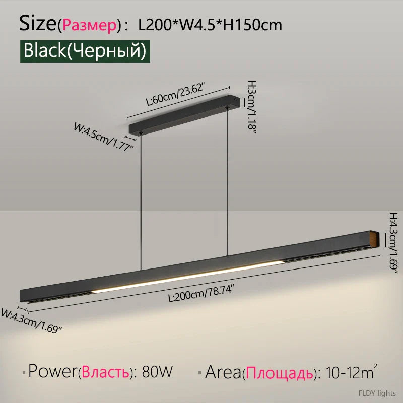 Nordic Modern Chandelier by Axyaa - LED Dining Bar Kitchen Office Lamp