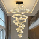 Axyaa Crystal Chandelier Pendant Light for Luxury Living Room & Bedroom	divine lighting for home