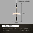 Axyaa Modern Pleated Chandelier for Restaurant & Bar Counters