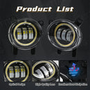 Axyaa LED Angel Eye Fog Lamps for BMW Halogen Headlights