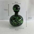 Axyaa Leopard Texture Glass Vase Modern Floral Arrangement Room Decor