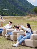 Axyaa Inflatable Outdoor Sofa, Portable Single Air Mattress for Camping, Picnic, and Home