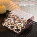 Axyaa Crystal Bracelet Storage Box: Beaded Jewelry Display Drawer Organizer