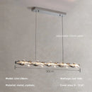 Axyaa Crystal LED Pendant Chandelier, Dimmable Modern Chrome Hanging Light