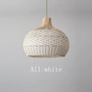 Axyaa Rattan Pendant Lights: Chinese Style Luminaire for Dining, Restaurant