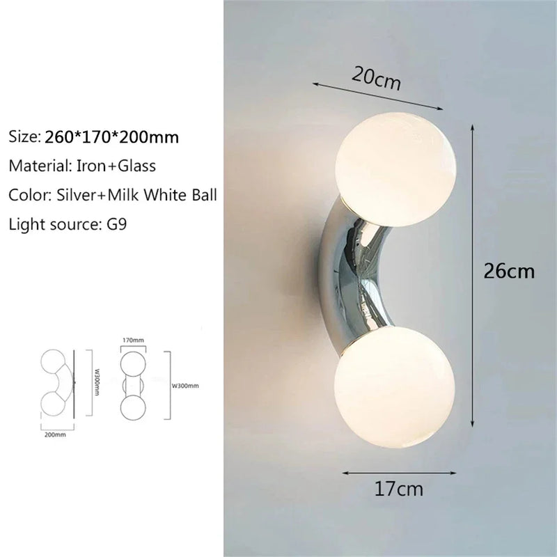 Axyaa Bauhaus Wall Lamp for Stylish Room Decor