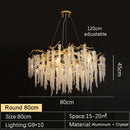Axyaa Luxury Crystal Chandelier for Elegant Living Spaces