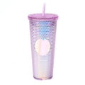 Axyaa Double Layered Straw Cup: Diamond Radiant Water, Coffee, Drinks, Mugs