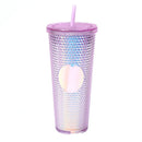 Axyaa Double Layered Straw Cup: Diamond Radiant Water, Coffee, Drinks, Mugs