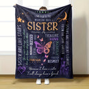 Axyaa Sister Print Flannel Blanket: Soft Cozy Warmth for Home, Travel, and Office