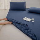 Axyaa Cotton Fitted Bed Sheet with Elastic Band for Single Double King Queen Bed