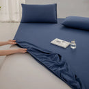 Axyaa Cotton Fitted Bed Sheet - Non-Slip Mattress Cover for Single Double King Queen Bed