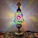Axyaa Turkish Mosaic Table Lamp Vintage Art Deco Glass Bed Night Light