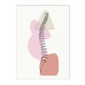 Axyaa Human Anatomy Skeleton Canvas Wall Art for Medical Office Decor