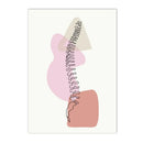 Axyaa Human Anatomy Skeleton Canvas Wall Art for Medical Office Decor