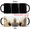 Axyaa Heat Color Changing Zombie Head Coffee Mug, Halloween Surprised Gift