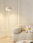 Axyaa Cream Floor Lamp: Minimalist Design for Bedroom, Kids' Room & Desk