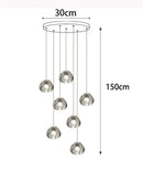 Axyaa Modern Staircase Chandeliers LED Pendant Lights for Living Room