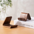 Axyaa Walnut Wood Mobile Stand Desktop Holder Tablet Heat Sink Support Rack