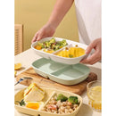 Axyaa Ceramic Grid Plate for Weight Loss Fruit Breakfast - Highend Quality