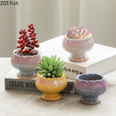 Lotus Shape Ceramic Vase by Axyaa: Elegant Table Decor for Flowers & Plants