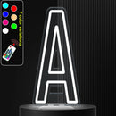 Axyaa Neon Letter Light Sign A-Z Alphabet with Color-Changing Illuminated Lights