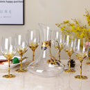 Axya Enamel Crystal Wine Glass Set: Elegant Drinkware Collection for Wine Enthusiasts