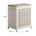 Axyaa Laundry Storage Box with Rollers: Large Capacity Dirty Laundry Basket & Toy Organizer