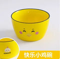Axyaa Cartoon Ceramic Rice Bowl for Children, Cute Girl Design, Creative Tableware