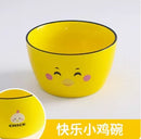 Axyaa Cartoon Ceramic Rice Bowl for Children, Cute Girl Design, Creative Tableware