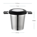 Axyaa Stainless Steel Tea Infuser Double Ear Fine Mesh Strainer Teapot Filter