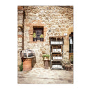 Tuscany Bellagio Town Canvas Painting by Axyaa - Mediterranean Rural Nordic Wall Art