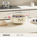 Axyaa 2-Layer Drain Basket Organizer - Large Capacity Multifunctional Fruit & Vegetable Holder