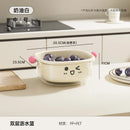 Axyaa 2-Layer Drain Basket Organizer - Large Capacity Multifunctional Fruit & Vegetable Holder