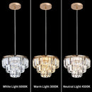 Axyaa Crystal K9 Ceiling Pendant Light Modern Chandelier for Kitchen Living Room