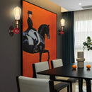 Axyaa Industrial Iron Rust Water Pipe Wall Light Fixture