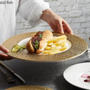 Axya Meteor Shower Dinner Plate Set - Elegant Ceramic Tableware Plate