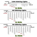 Axyaa Icicle LED Street Garland Christmas Lights for Outdoor Decor