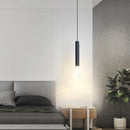 Axyaa Black LED Pendant Light for Bedroom Dining Room Kitchen Fixtures