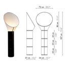 Axyaa Minimalist Speaker Floor Lamp for Living Room, Restaurant, Clothing Store in Study