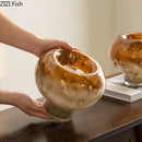 Axyaa Elegant Gradient Glass Vase for Stunning Floral Arrangements