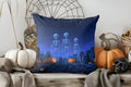 Axyaa Halloween Ghost & Pumpkins Pillow Cover for Sofa Bedroom Car