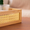 Axyaa Acrylic Grid Side Storage Box for Bedroom and Living Room Organization