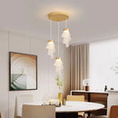 Axyaa Elegant Dining Room Chandelier Salon Ceiling Lamps Fancy Pendant Lights