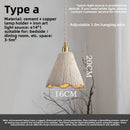 Axyaa Cream Pendant Light: Japanese Design, Adjustable Height, Wabi-Sabi Style