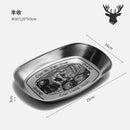 Axyaa American Style Tin Plate for Outdoor Dining and Camping