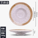 Axyaa Ceramic Tableware Set: Straw Hat, Western, Japanese, Retro Design for Salad & Dessert